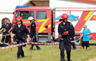 Ugniagesybos varžybų Vokietijoje nugalėtojai - Varėnos ugniagesiai