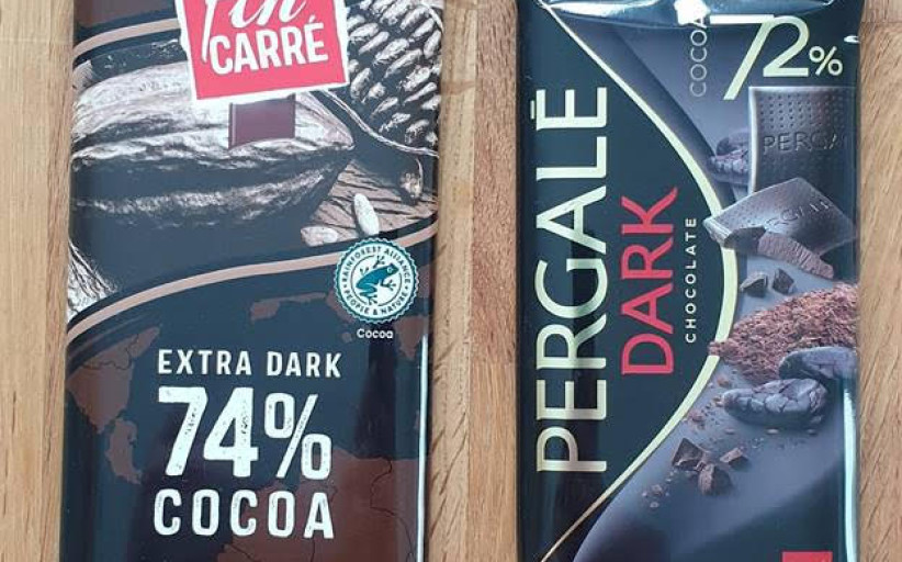 Pricer.lt prekių palyginimas: Fin Carre 74% šokoladas prieš Pergalė 72% šokoladą. Kieno pusėje pergalė?