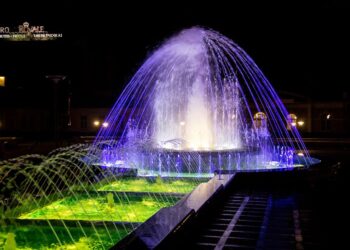 Muzikinis fontanas kviečia džiaugtis Druskininkais ir pavasariu