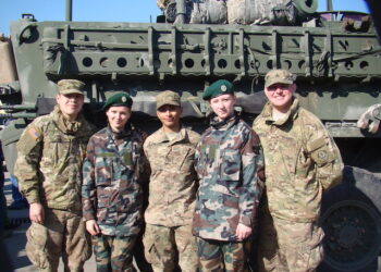 Jaunieji šauliai susitiko su JAV kariais