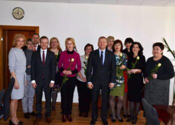 Savivaldybės vadovų sveikinimai Buhalterinės apskaitos skyriaus specialistams