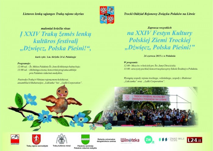 Kviečia XXIV Trakų žemės lenkų kultūros festivalis