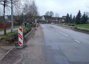 Nauji šviesoforai M. K. Čiurlionio gatvėje