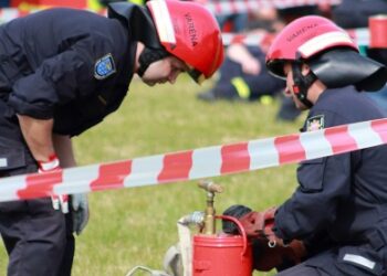 Ugniagesybos varžybų Vokietijoje nugalėtojai – Varėnos ugniagesiai