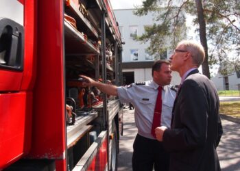 Meras susitiko su Alytaus apskrities priešgaisrinės gelbėjimo valdybos vadovais