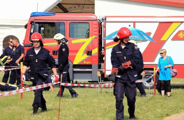 Ugniagesybos varžybų Vokietijoje nugalėtojai - Varėnos ugniagesiai