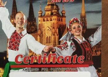 Tautinių šokių ansamblio „Uldukas“ skrydis per Europą