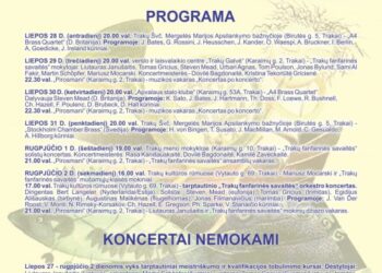 Netrukus prasidės „Trakų fanfarinė savaitė 2015″