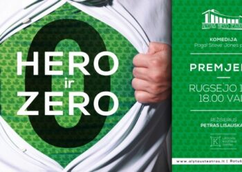 Į spektaklio „Hero ir Zero“ premjerą atvyks dramaturgas Steve‘as Jonesas