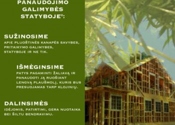 Kanapių panaudojimo galimybės – nemokamoje stovykloje