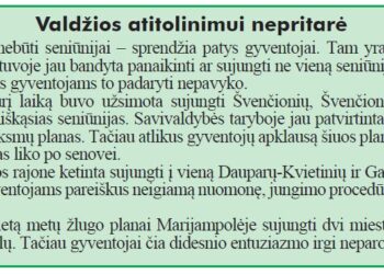 Mažėja gyventojų, mažėja ir seniūnijų