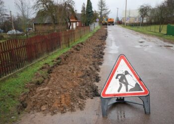 Jau netrukus Kalesninkuose – naujas šaligatvis