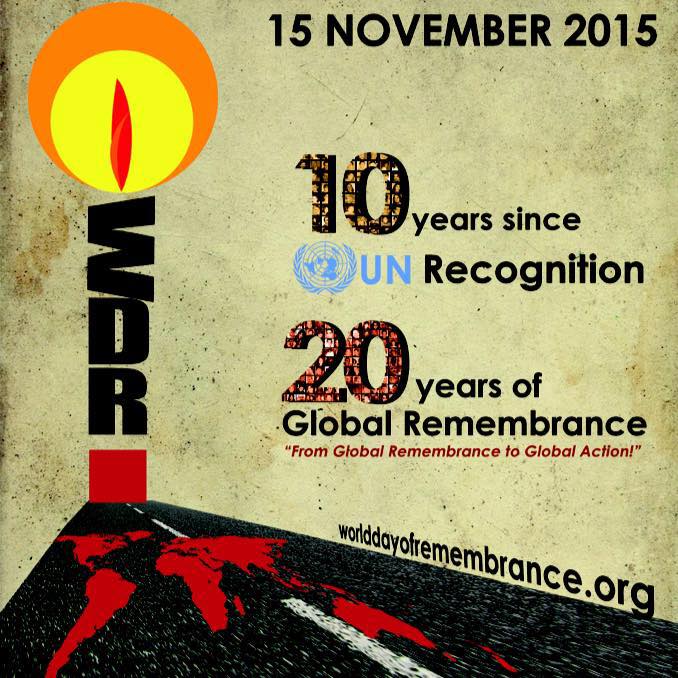 Lapkričio 15-oji – Pasaulinė kelių eismo įvykių aukų atminimo diena