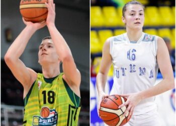 Moksleivių krepšinio lygos „Perlas“ gruodžio mėnesio žaidėjai – G.Vasiliauskas ir M.Petrėnaitė