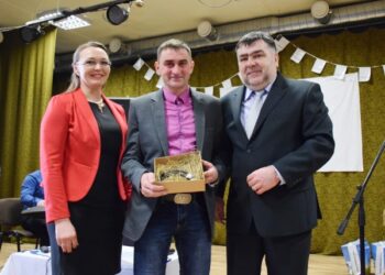 Ūkininkus Židžiūnus ūkio modernizavimo proga sveikino meras A. Margelis