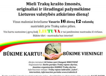 Sustokime į gyvą žodį LIETUVA!