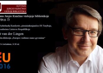 Nyderlandų Karalystės ambasadorius Bertas van der Lingenas kviečia alytiškius padiskutuoti apie Europą