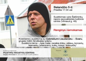 Susitikimas su grupės G&G lyderiu Gabrieliumi Liaudansku-Svaru