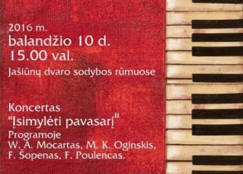 Koncertas „Įsimylėti pavasarį“ Jašiūnų dvare