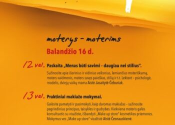 Balandžio 16 d. vyks renginys „Moterys–moterims“, kviečiantis skirti daugiau laiko sau