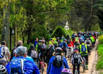 Šeštadienį vyko „Dviračių žygis aplink Birštoną“, pritraukęs rekordinį dalyvių skaičių