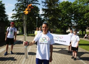 Olimpinės dienos vėliava perduota Alytui