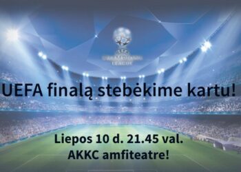 Europos futbolo čempionato finalą visi kartu stebėkime AKKC amfiteatre