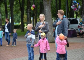 Šalčininkų parke skambėjo Tautiška giesmė