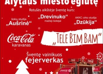 Šventiniai Alytaus miesto eglutės žiburiai bus įžiebti gruodžio 10 d.