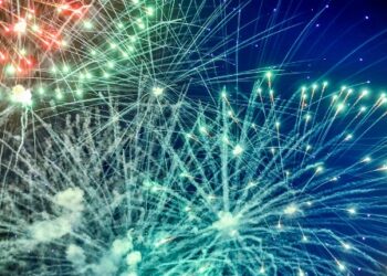 Būkite atsargūs su pirotechnika!