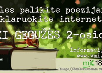 Eiles palikite poezijai ir deklaruoti pajamų į VMI užsukite dabar