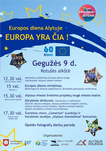 Europos dieną Alytuje kvepės pyragais. (papildyta: dėl oro sąlygų renginys perkeliamas į teatrą)