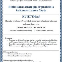 Rinkodara: strategija ir praktinis taikymas žemės ūkyje